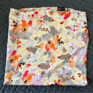 Remington Women’s Floral Scarf – Watercolor Print – Lightweight Square Wrap